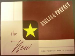 1954 Ford Anglia & Prefect Made In England Sales Brochure Original Rare