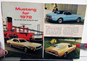 1972 Ford Times Issue FEB JULY AUG DEC Original Mustang Thunderbird Torino LTD