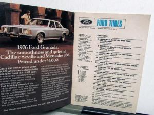 1977 Ford Times Issue Jan Aug Bronco Mustang LTD Pinto Original Custom Van