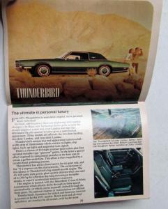 1970 Ford Times October 1971 Intro Torino Mustang Maverick Pinto Thunderbird