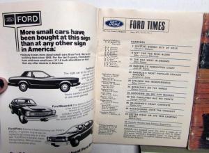 1974 Ford Times Jan Feb April June July Aug Sept Nov Torino Mustang II Maverick