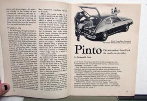 1974 Ford Times Jan Feb April June July Aug Sept Nov Torino Mustang II Maverick