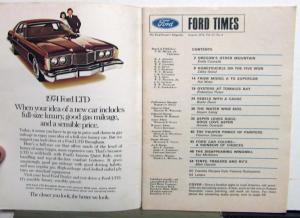 1974 Ford Times Jan Feb April June July Aug Sept Nov Torino Mustang II Maverick