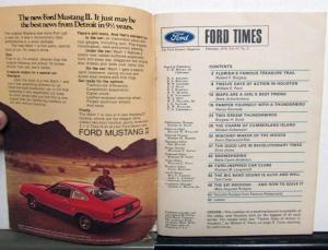 1974 Ford Times Jan Feb April June July Aug Sept Nov Torino Mustang II Maverick