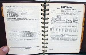 1955 The Truck Index Facts Data Book Chevrolet Dodge Ford GMC Mack REO IH