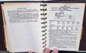 1955 The Truck Index Facts Data Book Chevrolet Dodge Ford GMC Mack REO IH