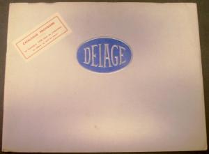 Original 1938 Delage French Text Dealer Prestige Sales Brochure DI-12 D6 D8 Rare