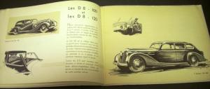 Original 1938 Delage French Text Dealer Prestige Sales Brochure DI-12 D6 D8 Rare