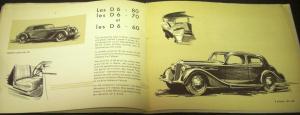 Original 1938 Delage French Text Dealer Prestige Sales Brochure DI-12 D6 D8 Rare