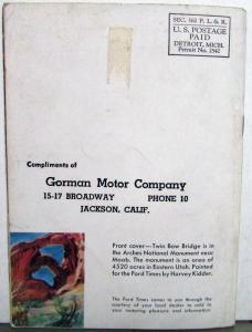 1947 Ford Times July Issue Hot Rods Original