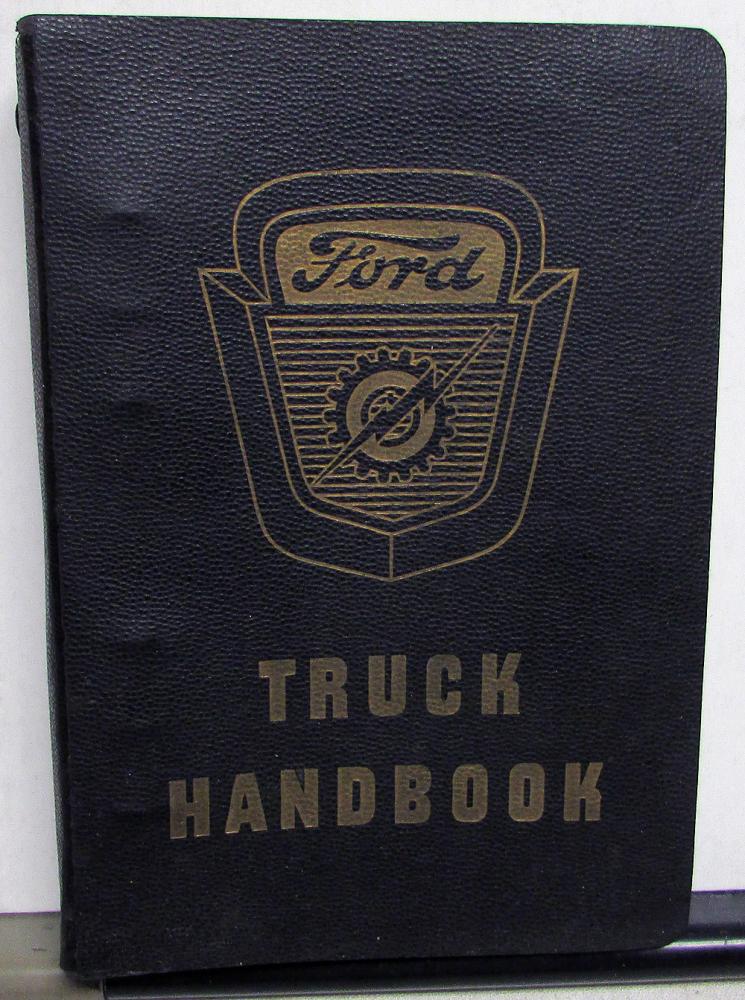 1954 Ford Truck Dealer Sales Handbook Facts Data Book Pickup F Series Bus HD