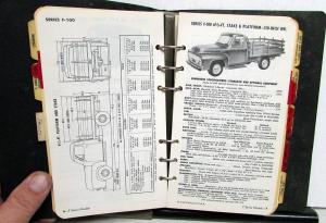 1954 Ford Truck Dealer Sales Handbook Facts Data Book Pickup F Series Bus HD