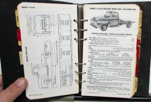 1954 Ford Truck Dealer Sales Handbook Facts Data Book Pickup F Series Bus HD