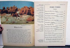 1955 Ford Times February April Ranch Wagon Original