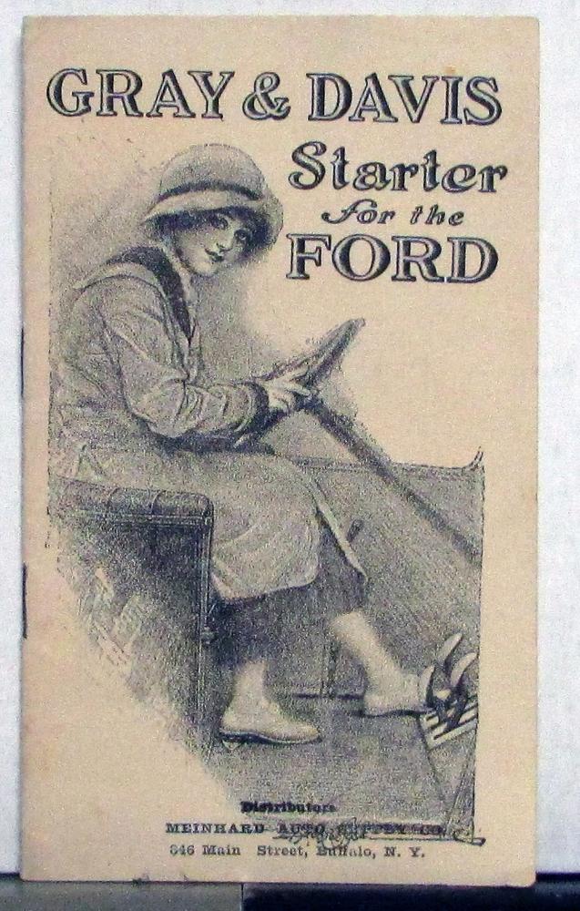 Vintage Gray & Davis Starter for the Ford & Lamp Spot Light Sales Brochure Orig