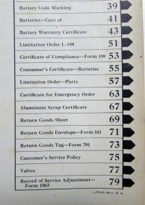 1943 1944 1945 Ford Dealers Parts Department Operating Manual Original