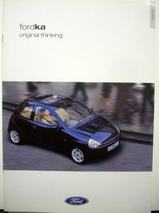 2001 Ford KA UK English Market Right Hand Drive Dealer Sales Brochure