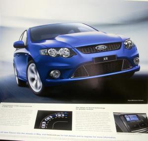 2008 Ford Falcon Sales Brochure Australian Mkt Right Hand Drive XT G Series XR