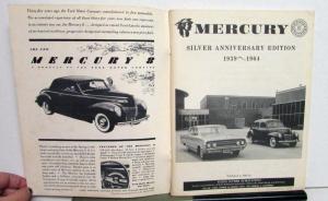 1939 To 1964 Mercury 25 Year Review & History Book
