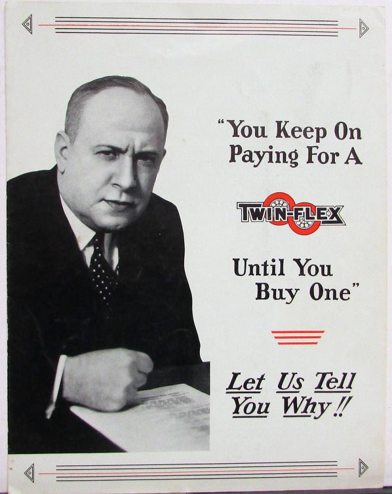 1935 Ford Twin-Flex Third Axle Sales Brochure Folder Original