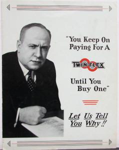 1935 Ford Twin-Flex Third Axle Sales Brochure Folder Original