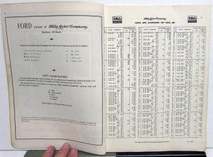 1928 Thru 1955 Ford Parts & Accessories Wholesale Trade Net Price List Book