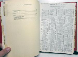 1953-1962 Chevy Cadillac Ford Mopar Hollander Parts Interchange Book Car Truck