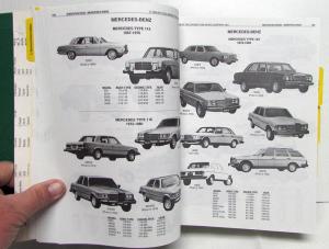 1949-1988 Foreign Car Hollander Parts Interchange Book Car Truck VW Mercedes BMW