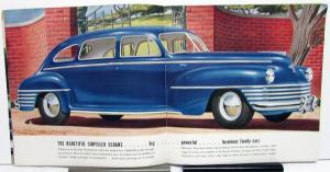 1942 Chrysler Fluid Dr Original Sales Brochure Saratoga New Yorker Royal Windsor