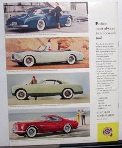 1953 Chrysler Original Sales Brochure Plymouth DeSoto Dodge Fine Cars