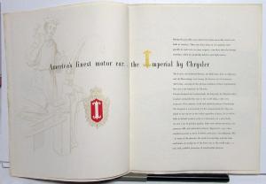 1953 Imperial by Chrysler Prestige Original Color Sales Brochure