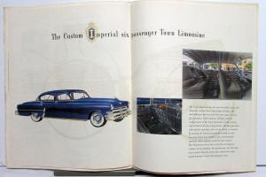 1953 Imperial by Chrysler Prestige Original Color Sales Brochure