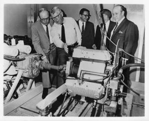 1969 Lear Motors Pres and Board with Delta Engine Press Photo and Release 0003