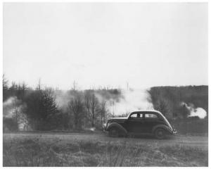 1937 Ford Sedan Press Photo and Release 0508 - New Straitsville Mine Fire