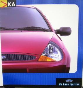 2001 Ford KA Sales Brochure Australian Market Right Hand Drive
