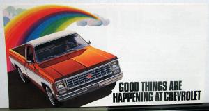 1976 Chevrolet Truck Dealer Brochure Mailer New Pickup Models & LUV Intro CK 10