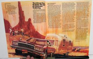 1976 Chevrolet Car & Truck Dealer Trailering Guide Brochure Pickup Blazer Wagon