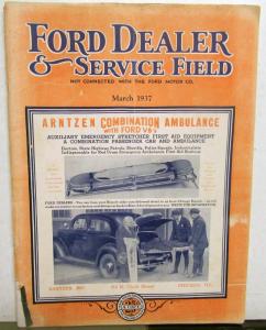 1937 Ford Dealer & Service Field March Issue Fordson V8 DeLuxe Trucks School Bus