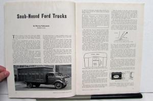 1938 Ford Dealer & Service Field Feb Issue Trucks Zephyr V8 Fordson DeLuxe