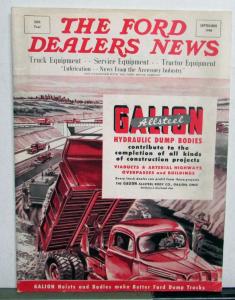 1948 The Ford Dealers News Sept Issue Truck Tractor Model T COE V8