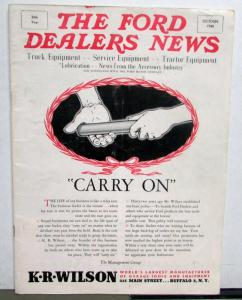 1948 The Ford Dealers News October Issue Dump Truck Tractor Garwood Wrecker