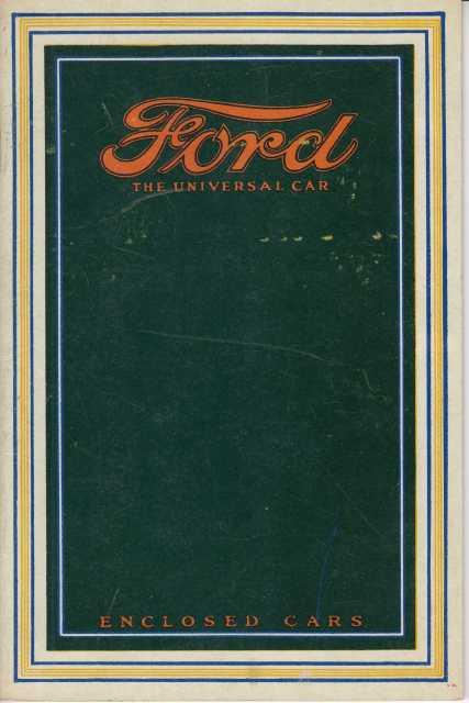 1915 Ford Universal Car Enclosed Cars Sales Brochure - Reproduction