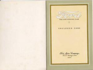 1915 Ford Universal Car Enclosed Cars Sales Brochure - Reproduction