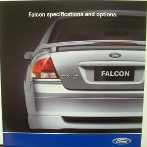 2005 Ford Falcon Australian Market Right Hand Drive Sales Brochure Blue CoverCar