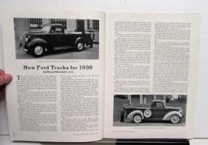 1937 Ford Dealer & Service Field December Trucks V8 Tudor DeLuxe Fordor Model TT