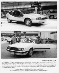 1978 Ford Megastar II Concept and 1979 Mustang Press Photo 0538