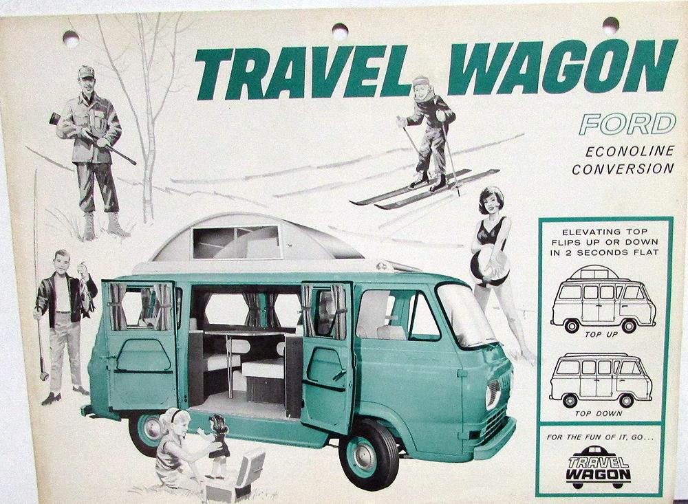 1964 Ford Econoline Conversion Travel Wagon Sales Brochure Folder