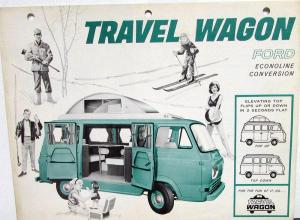 1964 Ford Econoline Conversion Travel Wagon Sales Brochure Folder