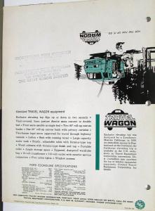 1964 Ford Econoline Conversion Travel Wagon Sales Brochure Folder