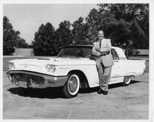1958 Ford Thunderbird Press Photo 0545 - George W Walker VP of Ford